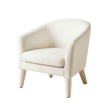 Birch Bluff Upholstered Armchair - White