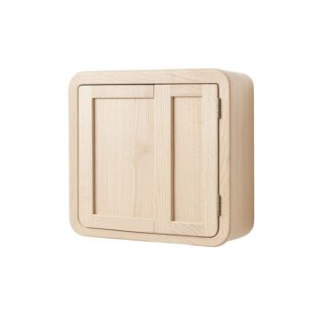 Ash Crossing Wall-Mounted Entry Cabinet - Beige