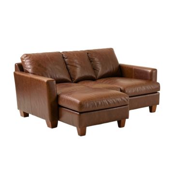 Elva 111.5 '' Wide Genuine Leather Sofa & Chaise