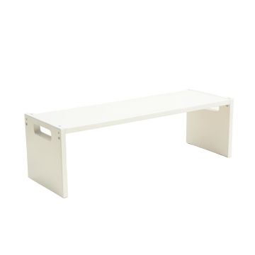 Cove Branch Narrow Outdoor Storage Bench - White