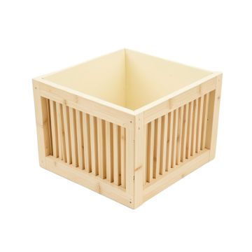 Clay Falls Empty Furniture-Style Litter Enclosure - Cream