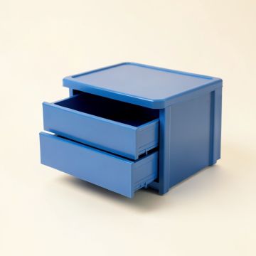 Hill Bend Small-Parts Storage Drawer Cabinet - Blue (synthetic illustration; no displayed measurements)