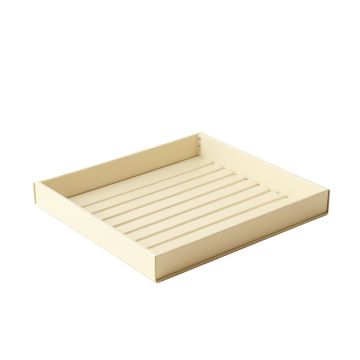 Flint Dell Empty Under-Desk Cable Tray - Ivory
