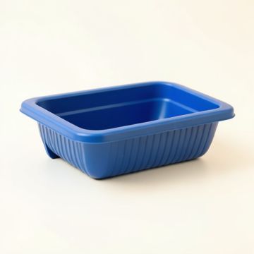 Slate Bridge Empty Railing Planter With Integral Brackets - Blue (synthetic illustration; no displayed measurements)