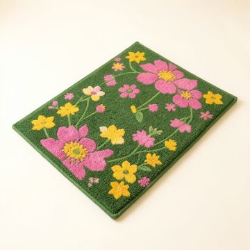 Verden Winter Floral Non-Slip Outdoor Door Mat (synthetic illustration; no displayed measurements)