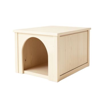 Juniper Bridge Empty Furniture-Style Litter Enclosure - Ivory