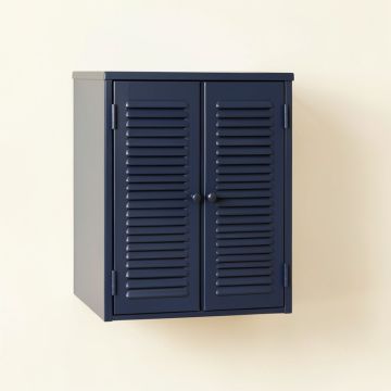 Rowan Bridge Wall-Mounted Laundry Cabinet - Navy (synthetic illustration; no displayed measurements)