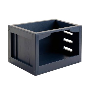 Heath Edge Empty Furniture-Style Pet Crate - Navy (synthetic illustration; no displayed measurements)