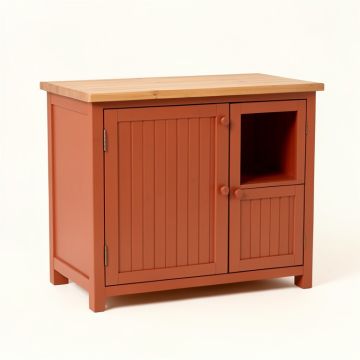 Wren Bend Freestanding Laundry Folding Counter - Terracotta (synthetic illustration; no displayed measurements)
