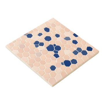 Tribeca 1 '' X 1 '' Porcelain Honeycomb Mosaic Wall & Floor Tile
