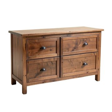 Minersville 66 '' Wide 4 Drawer Rubberwood Wood Buffet Table
