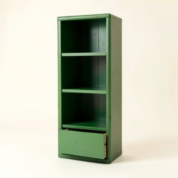 Pine Arc Narrow Cubby Tower (synthetic illustration; no displayed measurements)