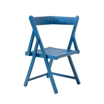 Oak Crest Folding Outdoor Chair - Blue