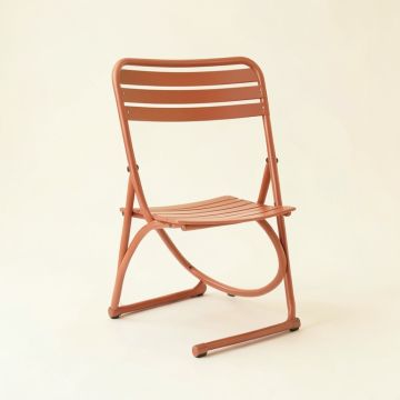 Cliff Arc Folding Outdoor Chair (synthetic illustration; no displayed measurements)