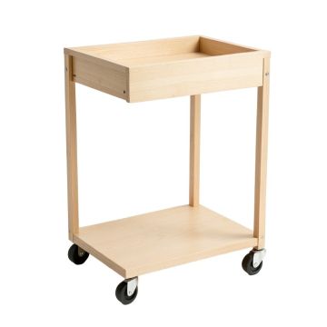 River Crossing Empty Rolling Workshop Cart - Beige