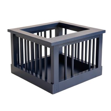 Glen Bluff Empty Furniture-Style Pet Crate - Navy