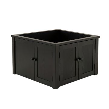 Fern Bend Empty Furniture-Style Litter Enclosure - Black