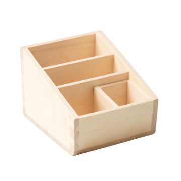 Maple Arc Empty Coffee-Station Organizer - Ivory