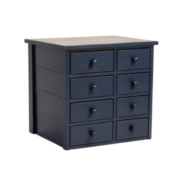 Oak Crossing Small-Parts Storage Drawer Cabinet - Navy