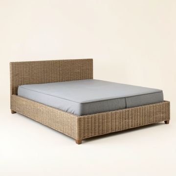 Driftwood Woven Standard Bed (synthetic illustration; no displayed measurements)