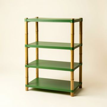 Elm Branch Empty Seed-Starting Shelving Unit Without Lights - Green (synthetic illustration; no displayed measurements)