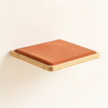Meadow Branch Wall-Mounted Cat Perch - Terracotta (synthetic illustration; no displayed measurements)