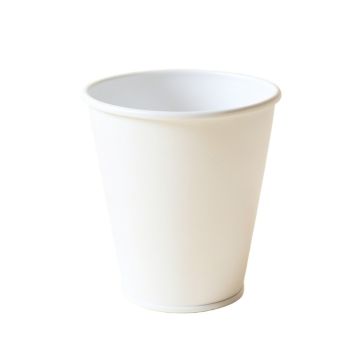 Olive Branch Empty Planter - White