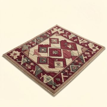 Edinburg Geometric Hand-Tufted Wool Plum Area Rug (synthetic illustration; no displayed measurements)