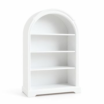 Laurel Crossing Freestanding Bookcase - White