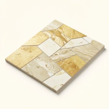 Mogo 2 '' X 5 '' Marble Herringbone Mosaic Tile (synthetic illustration; no displayed measurements)