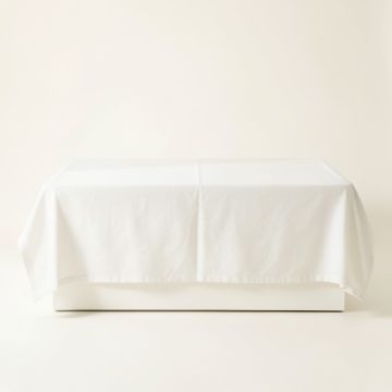 Sage Arc Flat Bed Sheet - White (synthetic illustration; no displayed measurements)