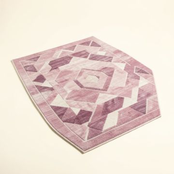 Kiri Geometric Plum/Pink Area Rug (synthetic illustration; no displayed measurements)