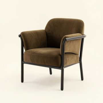 Isabel 33.5 '' Wide Velvet Armchair (synthetic illustration; no displayed measurements)