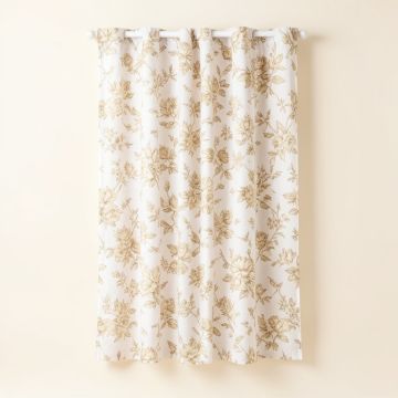 Steinhauer Elegant Floral Sheer Rod Pocket Single Curtain Panel (synthetic illustration; no displayed measurements)