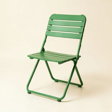 Summit Dale Folding Outdoor Chair - Green (synthetic illustration; no displayed measurements)