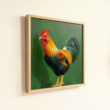 Rooster Painting (synthetic illustration; no displayed measurements)