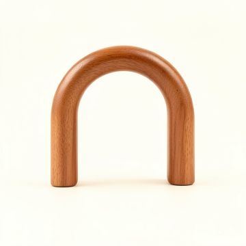 Birch Arc Cabinet Handle Without Packaging (synthetic illustration; no displayed measurements)