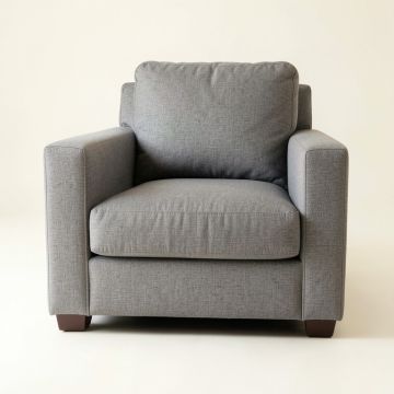 Ash Brook Upholstered Armchair - Gray (synthetic illustration; no displayed measurements)