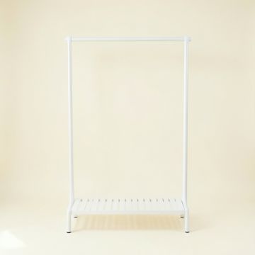 Elm Bluff Empty Garment Rack - White (synthetic illustration; no displayed measurements)