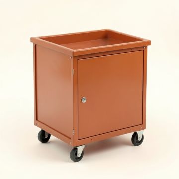 Briar Bridge Empty Rolling Workshop Cart - Terracotta (synthetic illustration; no displayed measurements)