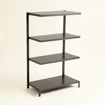 Agan 79.5 '' H X 49.5 '' W Metal Etagere Bookcase (synthetic illustration; no displayed measurements)