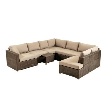 Baboucarr Patio 4 Piece Sectional Seating Group With Cushions
