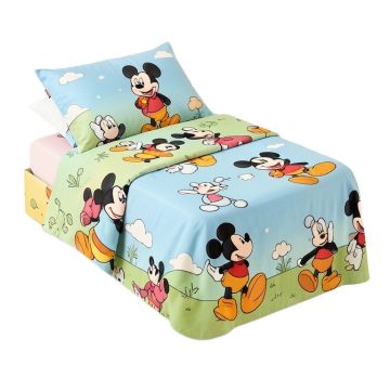 Datney Amazing Mickey Mouse 3 Piece Crib Bedding Set