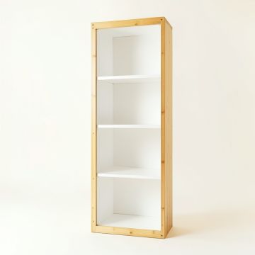 Elm Bridge Narrow Cubby Tower - White (synthetic illustration; no displayed measurements)