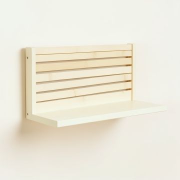 Sage Dale Wall-Mounted Entryway Organizer Shelf - Ivory (synthetic illustration; no displayed measurements)
