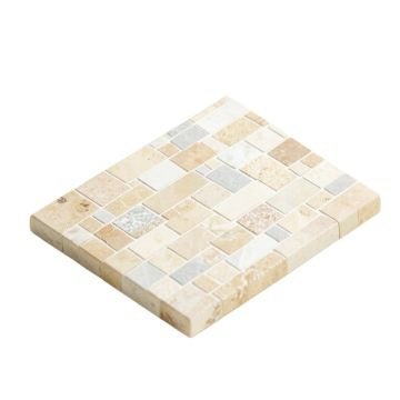 Trian Mini Crossover 0.78 '' X 1.48 '' Porcelain Mosaic Wall & Floor Tile