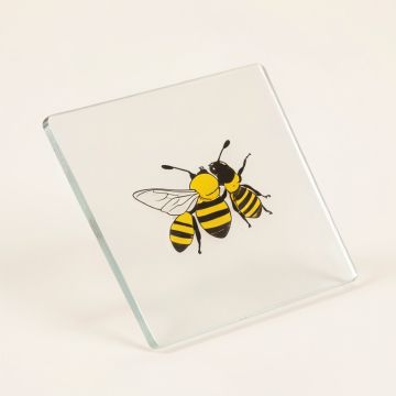 Counterart Tempered Glass Honey Bees Cutting Board (synthetic illustration; no displayed measurements)
