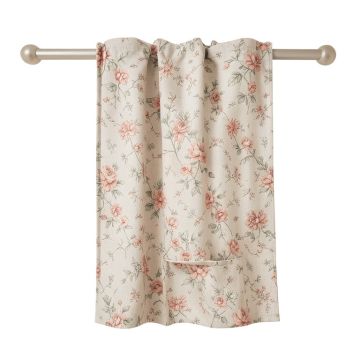Madison Floral Room Darkening Rod Pocket Single Curtain Panel