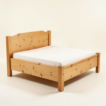Sumfleth Solid Wood Bed (synthetic illustration; no displayed measurements)