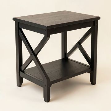 Cedar Canyon Side Table - Black (synthetic illustration; no displayed measurements)